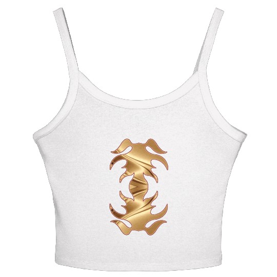 golden retriever heart Women's Spaghetti Strap Tank Top