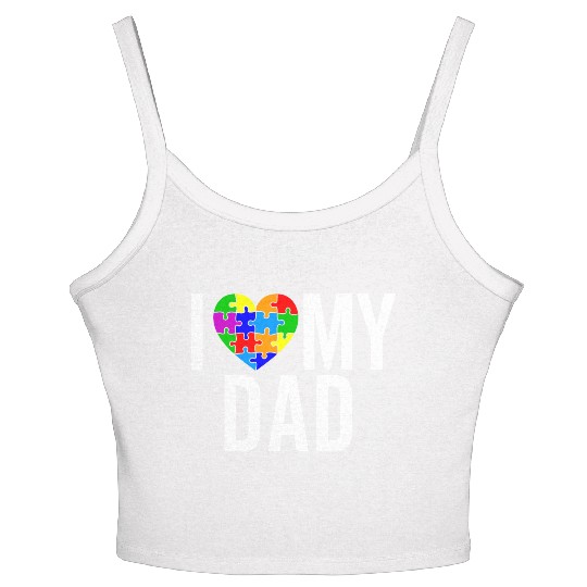 I Love My DAD Women's Spaghetti Strap Tank Top