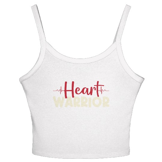 Heart Warrior Women's Spaghetti Strap Tank Top-Heart Surgery Gift-Survivor