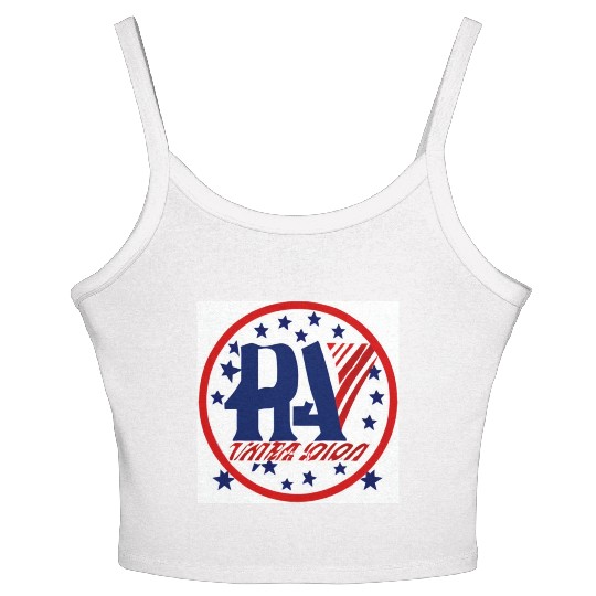 RA USA Women's Spaghetti Strap Tank Top: Red, White, and Blue All the Way!"