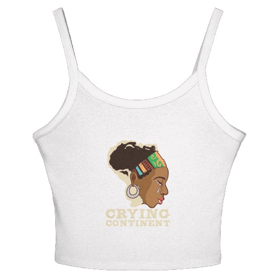 Afro Black Girl Pride Afro Girl Afrocentric Melani Women's Spaghetti Strap Tank Top