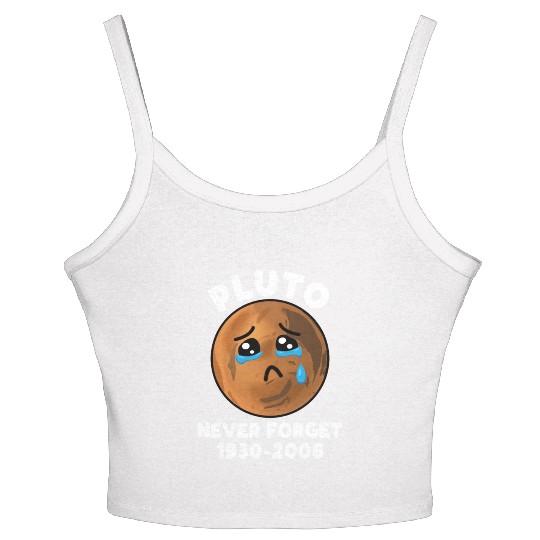 Pluto Never Forget 1930 2006 Women's Spaghetti Strap Tank Top