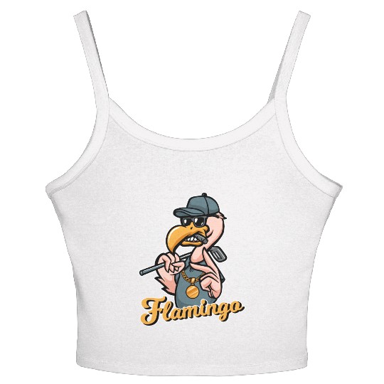 Flamingo Golf Women's Spaghetti Strap Tank Top