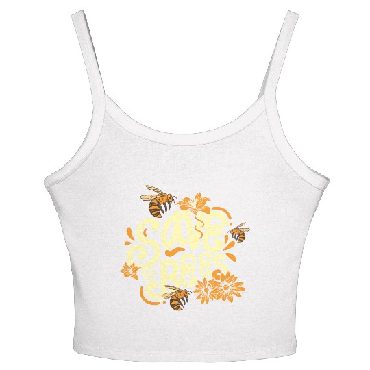 Save The Bees Beekeeper Environmentalist Women's Spaghetti Strap Tank Top