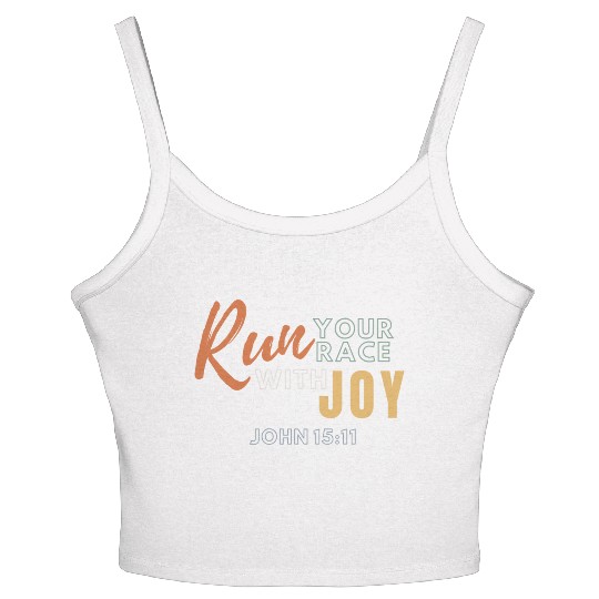 Run your Race with Joy Women's Spaghetti Strap Tank Top