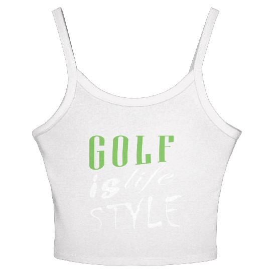 Golf Is Life Style Women's Spaghetti Strap Tank Top