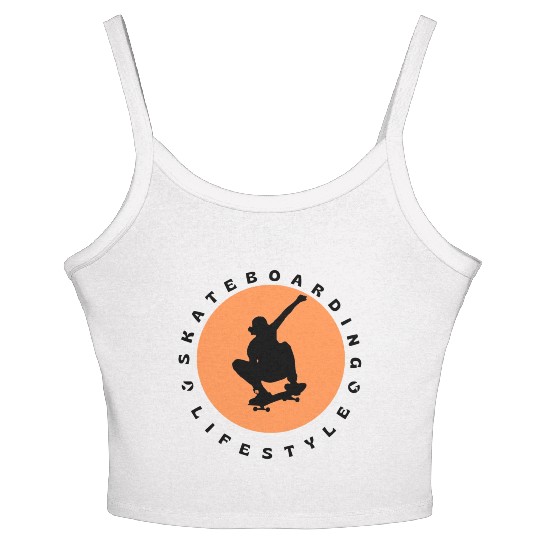 Skateboard - Skater - Skateboarding Gift Women's Spaghetti Strap Tank Top
