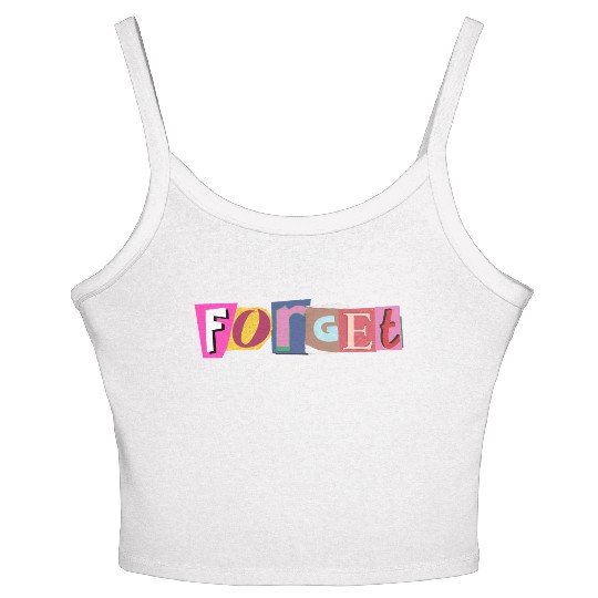Forget, embrace the present- Positive Vibes Women's Spaghetti Strap Tank Top