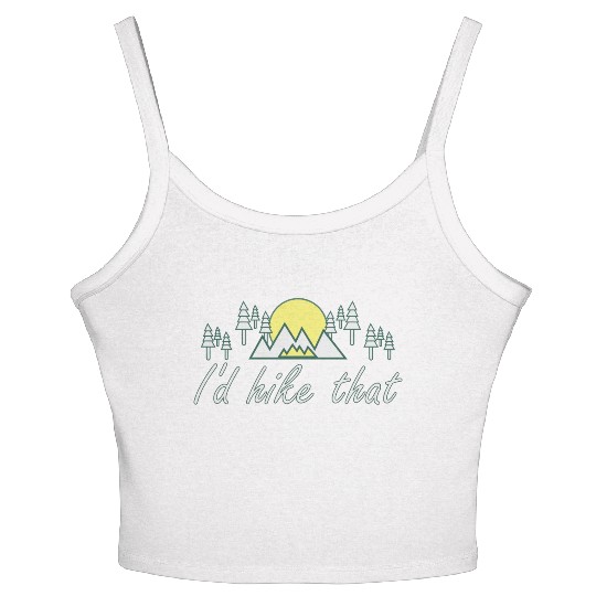 Take a Hike, Hiking Lover, Adventure, Nature. Women's Spaghetti Strap Tank Top