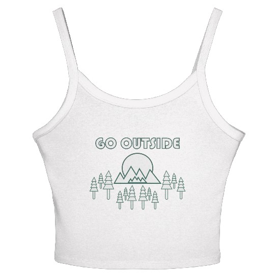 Take a Hike, Hiking Lover, Adventure, Nature. Women's Spaghetti Strap Tank Top