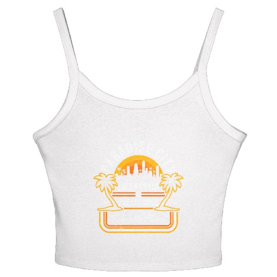 Funny 80's Classic Rock Parody: Paradise City Women's Spaghetti Strap Tank Top