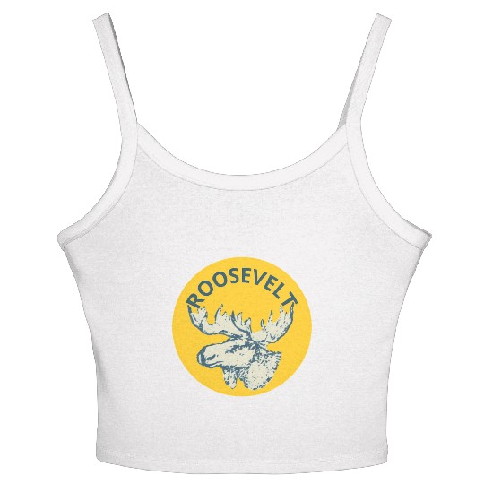 Teddy Roosevelt Bull Moose Py Women's Spaghetti Strap Tank Top