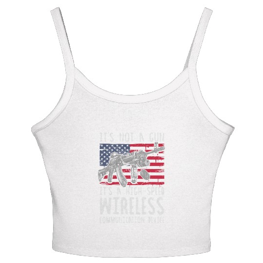 It's Not A Gun It's A Wireless Communication Devic Women's Spaghetti Strap Tank Top