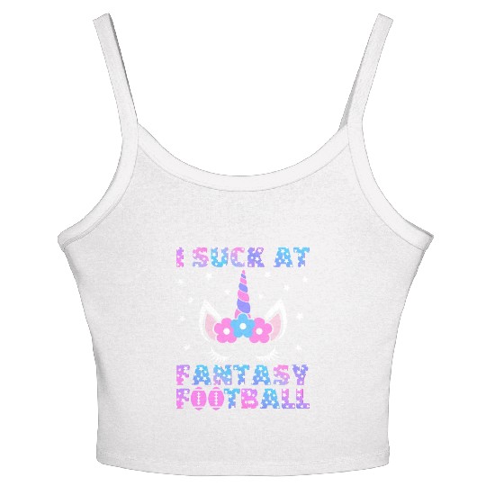 I Suck at Fantasy Football Loser Punishment Funny Women's Spaghetti Strap Tank Top