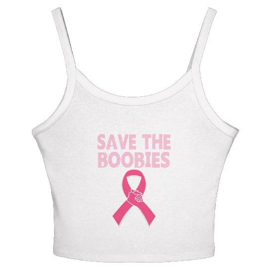 Save The Boobies Women's Spaghetti Strap Tank Top