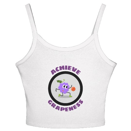 Achieve Grapeness Grape Pun Women's Spaghetti Strap Tank Top