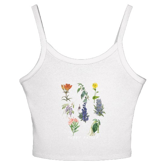 Botanist Gardening Fleur Fatale Poison Botaal Women's Spaghetti Strap Tank Top