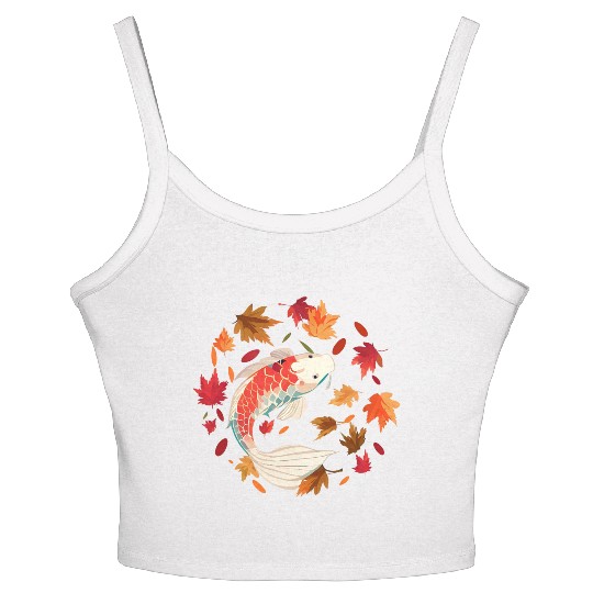 Autumn in the Japanese Garden Women's Spaghetti Strap Tank Top