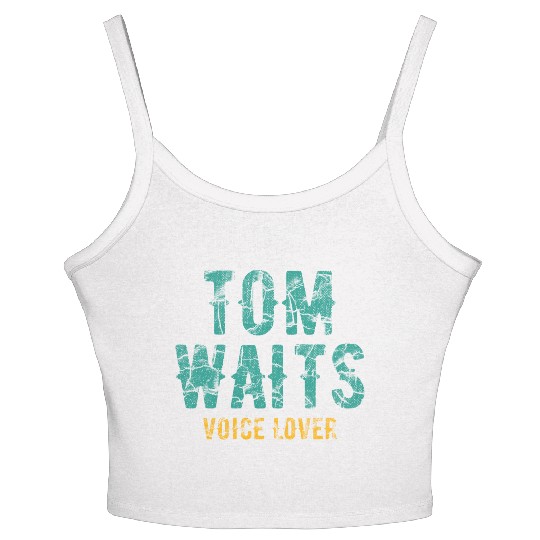 Tom Waits Voice Lover Retro Women's Spaghetti Strap Tank Top