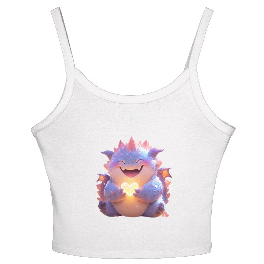 Baby-purple-Heart-dragon-Q Women's Spaghetti Strap Tank Top