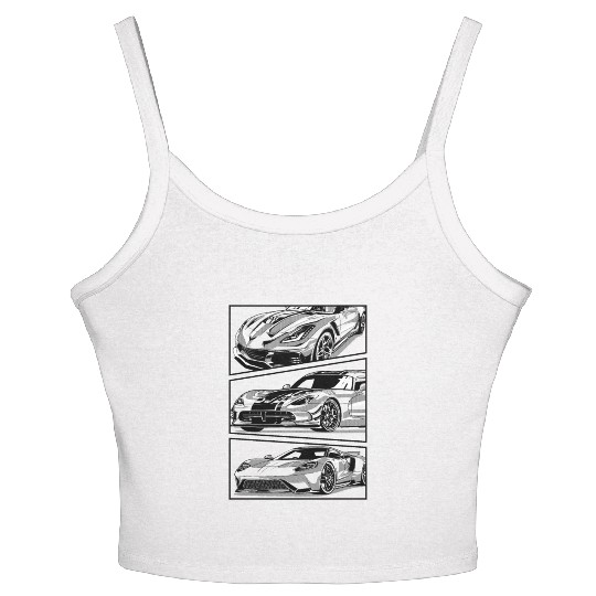 Fancy Super fast Car Women's Spaghetti Strap Tank Top