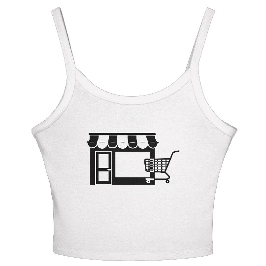 Shop Shopping cart for company logo Women's Spaghetti Strap Tank Top