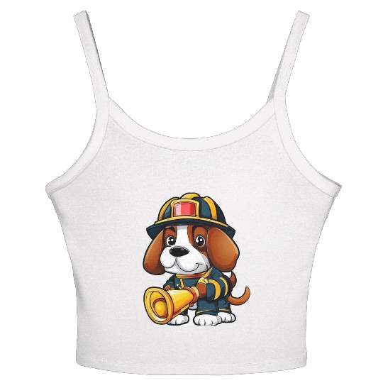 Beagle Puppy - Cooper Women's Spaghetti Strap Tank Top