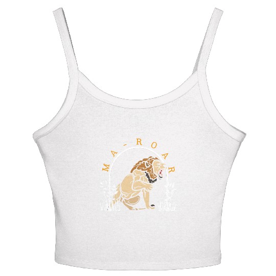 Passover Maror Women's Spaghetti Strap Tank Top, Ma-Roar Lion Of Judah