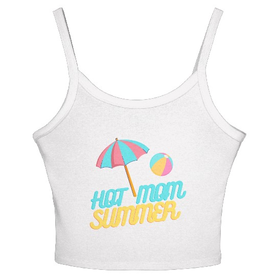 HOT MOM SUMMER Women's Spaghetti Strap Tank Top