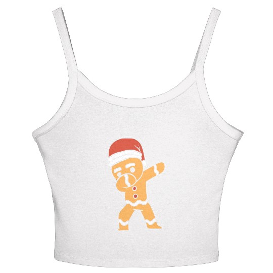 Dabbing Gingerbread Performer Gift Women's Spaghetti Strap Tank Top