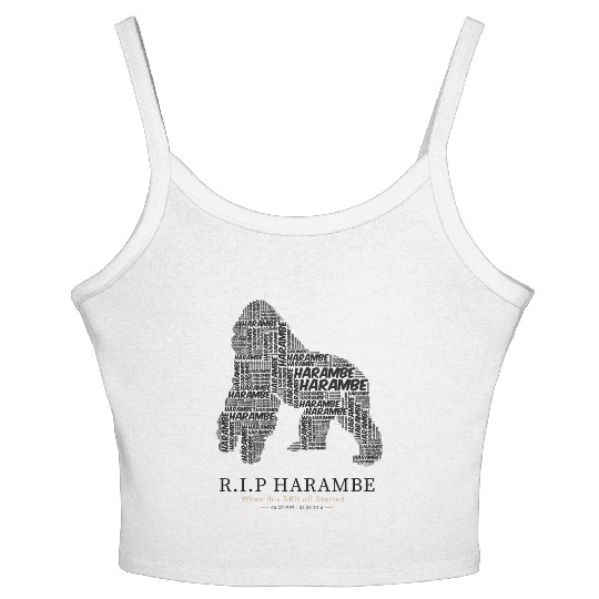 R.I.P Harambe Women's Spaghetti Strap Tank Top