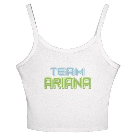 Show Support Be On Team Ariana Women's Spaghetti Strap Tank Top