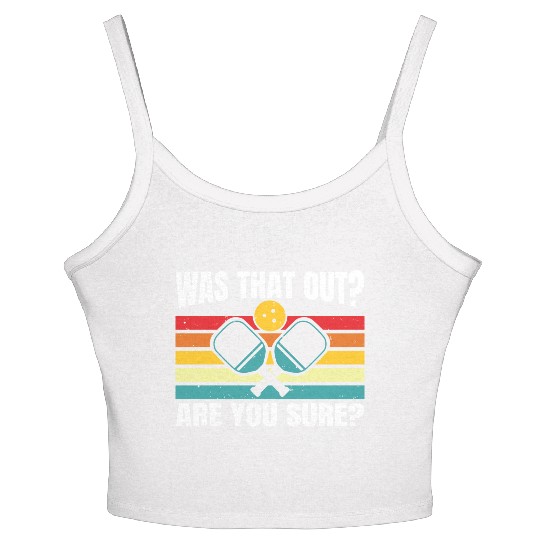 Funny Pickleball Art For Men And Women Lover Sport Women's Spaghetti Strap Tank Top