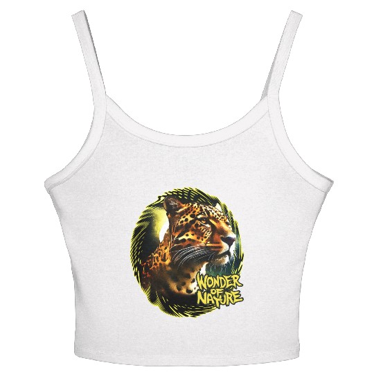 Moonlit Jaguar Women's Spaghetti Strap Tank Top