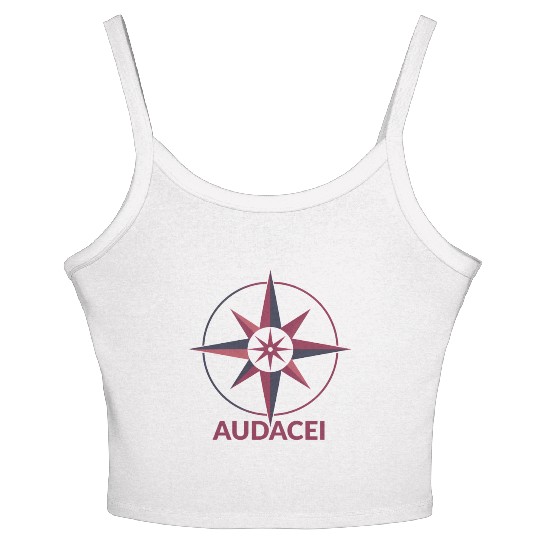 Courageous Evolution: Audacei Color Logo Women's Spaghetti Strap Tank Top