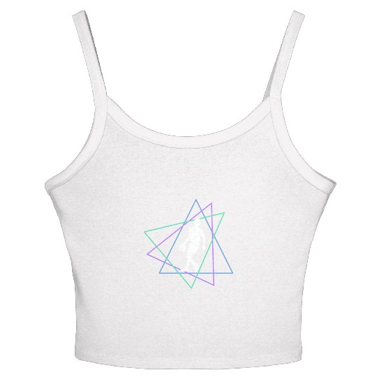 Geometric Basketball Dribble Women's Spaghetti Strap Tank Top