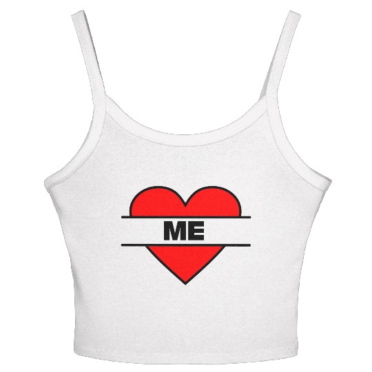 Heart I love me Women's Spaghetti Strap Tank Top