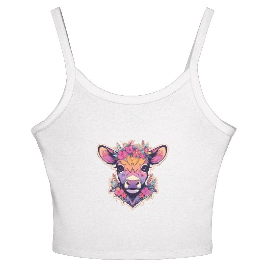 Kuhkkopf Kühne Agriculture Kälbchen Women's Spaghetti Strap Tank Top