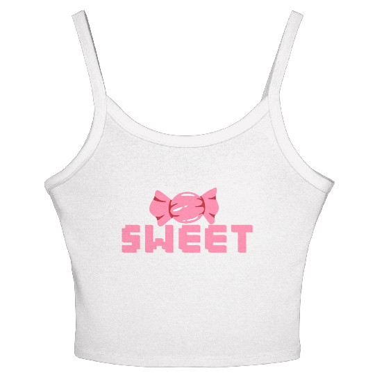 sweetness of dessert Women's Spaghetti Strap Tank Top