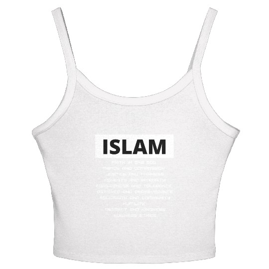 The Values Of Islam Women's Spaghetti Strap Tank Top
