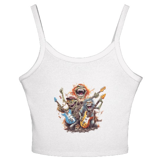 Monsters of Rock and Roll for Music enthusiasts Women's Spaghetti Strap Tank Top