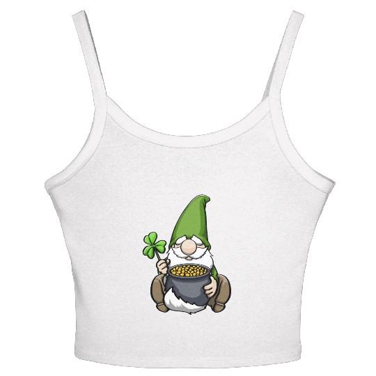 Pot of Gold Gnome Women's Spaghetti Strap Tank Top