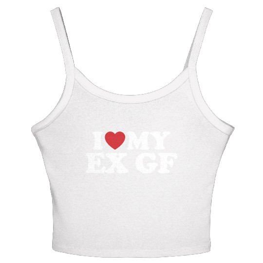 I Love My Ex Girlfriend I Heart Groovy Women's Spaghetti Strap Tank Top