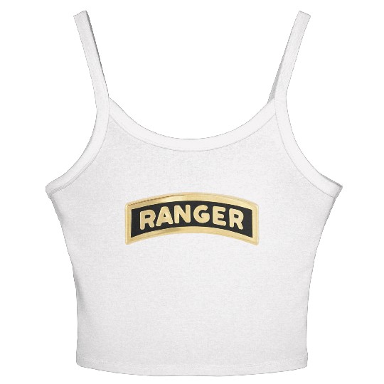 us army ranger tab enameled Women's Spaghetti Strap Tank Top
