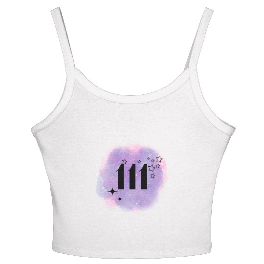 Angel Number 111 Numerology Lilac Women's Spaghetti Strap Tank Top