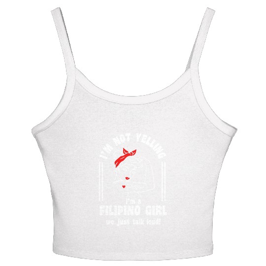 Filipino Girl Design for Proud Pinays Women's Spaghetti Strap Tank Top