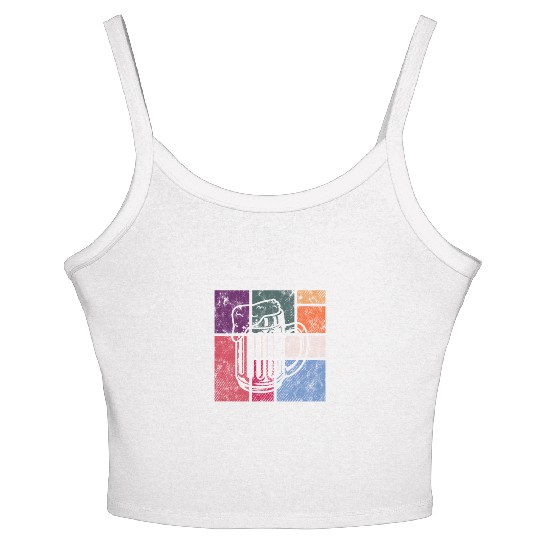 Vintage Beer – Retro Brewery Mug Women's Spaghetti Strap Tank Top