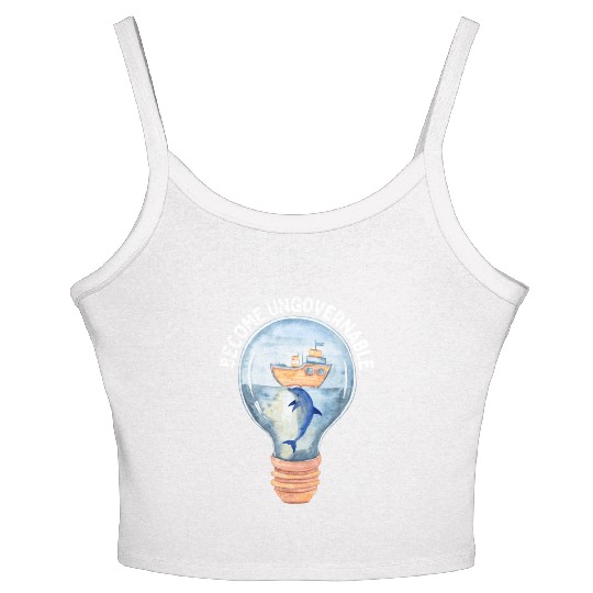 Become Ungovernable Cute Anarchist Save The Women's Spaghetti Strap Tank Top