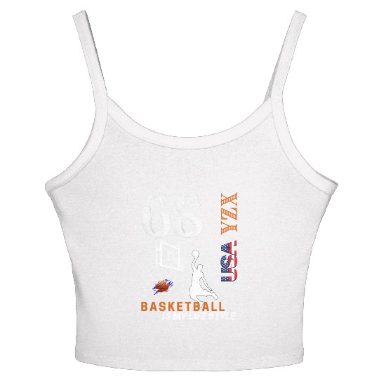 Basketball is my lifestyle Women's Spaghetti Strap Tank Top