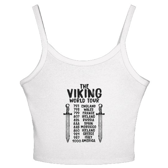 The Viking World Tour Women's Spaghetti Strap Tank Top